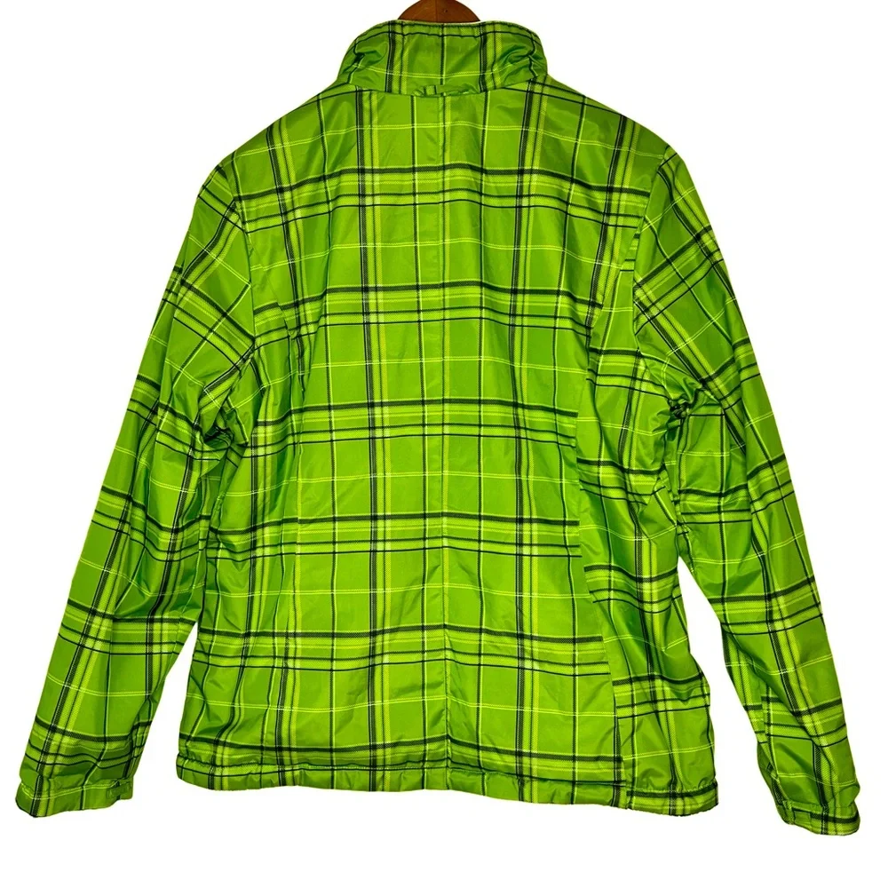 ZeroXposur Girl’s Jacket Soft Shell Fleece Lined Reversible Size Large Green